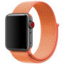 Nylon szíj tépőzárral Apple Watch 42mm / 41mm / 40mm / 38mm órához - narancsszínű