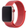 Nylon szíj tépőzárral Apple Watch 42mm / 41mm / 40mm / 38mm órához - korallszínű