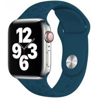 Szilikon pánt mancs mintával - Apple Watch 42mm / 41mm / 40mm / 38mm - sötétkék