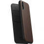 Nomad Folio Leather Case borító Apple iPhone XR - barna