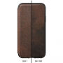 Nomad Folio Leather Case borító Apple iPhone XR - barna