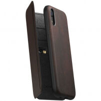 Nomad Folio Leather Tri-Fold borító Apple iPhone XR - barna