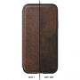 Nomad Folio Leather Tri-Fold borító Apple iPhone XR - barna