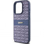 DKNY Repeat Pattern Tonal Stripe tok iPhone 14 Pro Max készülékhez - sötétkék
