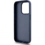 DKNY Repeat Pattern Tonal Stripe tok iPhone 14 Pro Max készülékhez - sötétkék