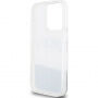 DKNY Liquid Glitter Arch Logo tok iPhone 14 Pro Max készülékhez - ezüst