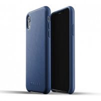 Mujjo Full Leather borító iPhone XR - kék