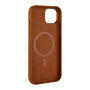 FIXED MagLeather bőrtok MagSafe-el iPhone 13-hoz - barna