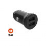 FIXED 15 W-os Smart Rapid Charge autós töltő 2x USB-A porttal - fekete