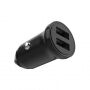 FIXED 15 W-os Smart Rapid Charge autós töltő 2x USB-A porttal - fekete