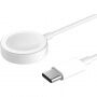 Tactical USB-C mágneses töltőkábel Apple órához - 1 m - fehér