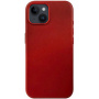 FIXED MagLeather bőrtok MagSafe-el iPhone 13-hoz - piros