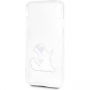 Karl Lagerfeld Fun Choupette No Rope Hard Case tok iPhone XS Max - átlátszó