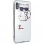Karl Lagerfeld Fun Eaten No Rope Hard Case tok iPhone XS Max - átlátszó