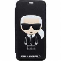 Karl Lagerfeld Ikonik Book borító iPhone X / XS - fekete