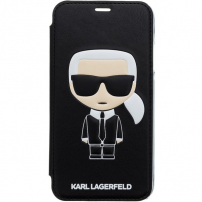 Karl Lagerfeld Ikonik Book borító iPhone XR - fekete