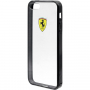 Ferrari Racing TPU tok FEHCPSEBK iPhone 5/5S/SE (2016) - fekete
