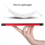 PU bőr tok Apple Pencil rekesszel és alvó funkcióval iPad Air 11" (2024-2026) készülékhez - piros