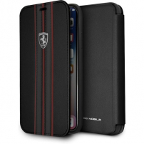 Ferrari Off Track Logo Book FEURFLBKPXBKR pouzdro iPhone X/XS - fekete