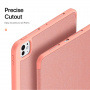 Apple Pencil rekesszel és alvófunkcióval ellátott DUX DUCIS Domo tok iPad Pro 13" (2024/2025) készülékhez - rózsaszín