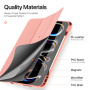 Apple Pencil rekesszel és alvófunkcióval ellátott DUX DUCIS Domo tok iPad Pro 13" (2024/2025) készülékhez - rózsaszín