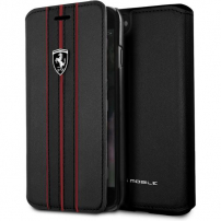 Ferrari Off Track Logo Book FEURFLBKI8BKR iPhone SE (2020/2022) / 8 / 7 - piros