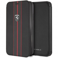 Ferrari FEURFLBKI61BKR Off Track Logo Book Case iPhone XR - fekete