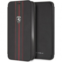 Ferrari FEURFLBKI65BKR Off Track Logo Book Case iPhone XS Max - fekete