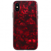 BENKS csillagfényes tok iPhone X / XS - piros