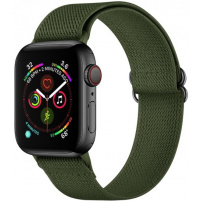 Nylon szíj csúsztatható csattal - Apple Watch 42mm / 41mm / 40mm / 38mm - olívazöld
