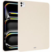 Matt, puha műanyag tok iPad Pro 13" (2024/2025) készülékhez - bézs