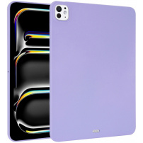 Matt, puha műanyag tok iPad Pro 13" (2024/2025) készülékhez - lila
