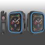 Szilikon Apple Watch 40mm borító - fekete - kék