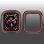 Szilikon Apple Watch 40mm borító - fekete - piros