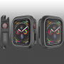 Szilikon Apple Watch 40mm borító - fekete - szürke