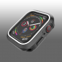 Szilikon Apple Watch 40mm borító - fekete - fehér