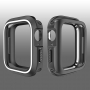 Szilikon Apple Watch 40mm borító - fekete - fehér