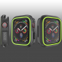 Szilikon Apple Watch 40mm borító - fekete - zöld
