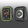Szilikon Apple Watch 40mm borító - fekete - zöld