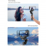 Q18 Multifunkcionális szelfi Bluetooth Gimbal Stick stabilizátorral és mozgáskövetéssel iPhone-hoz - fekete