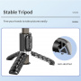 Q18 Multifunkcionális szelfi Bluetooth Gimbal Stick stabilizátorral és mozgáskövetéssel iPhone-hoz - fekete