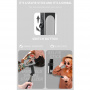 L09 Mini Bluetooth Gimbal szelfibot / állvány stabilizátorral és led lámpával iPhone-hoz - fekete