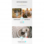 L09 Mini Bluetooth Gimbal selfie stick / állvány stabilizátorral és led lámpával iPhone-hoz - fehér