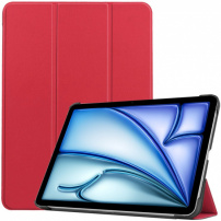 PU bőr tok alvó funkcióval iPad Air 13" (2024-2026) készülékhez - piros