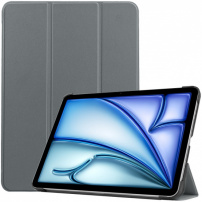 PU bőr tok alvó funkcióval iPad Air 13" (2024-2026) készülékhez - szürke