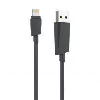 ROCK Szinkronizáló és töltő MFi hiteles lightning kábel - Apple iPhone / iPad / iPod - fekete - 2m
