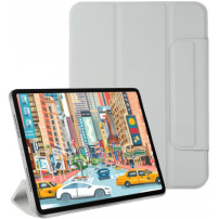 Mágneses tok mágneskapoccsal iPad Air 11" (2024-2026) készülékhez - szürke