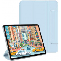 Mágneses tok mágneskapoccsal iPad Air 13" (2024-2026) készülékhez - kék
