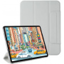 Mágneses tok mágneskapoccsal iPad Air 13" (2024-2026) készülékhez - szürke