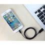 ROCK Szinkronizáló és töltő MFi hiteles lightning kábel - Apple iPhone / iPad / iPod - fekete - 2m
